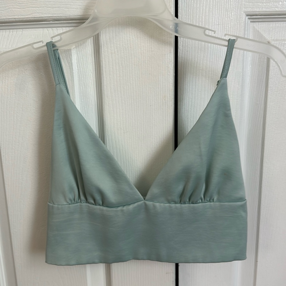 Satin crop top